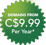 .ca domain names  from C$9.99 / year